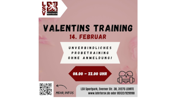 Sportpark: Valentinstag Training am 14. Februar 
